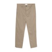 Haikure Cropped Byxor i Khaki Mason Stil Brown, Herr