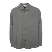 American Vintage Klassisk Skjorta med Oversized Passform Gray, Herr