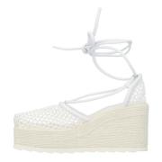 Bottega Veneta Polyester sandaler White, Dam