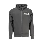 Fila Svart Polyester Pullover Black, Herr