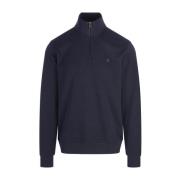 Hugo Boss Blå Sweatshirt med Hög Krage Blue, Herr