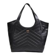 PINKO Puzzle Tote Bag Black, Dam