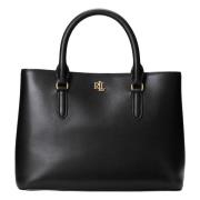 Ralph Lauren Marcy Satchel Liten Väska Black, Dam