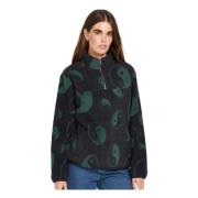 Volcom Pheelin It Mock Hoodie Green, Dam