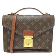 Louis Vuitton Vintage Pre-owned Tyg louis-vuitton-vskor Brown, Dam