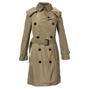 Burberry Vintage Pre-owned Polyester ytterklder Beige, Dam