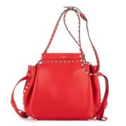 Valentino Vintage Pre-owned Laeder axelremsvskor Red, Dam