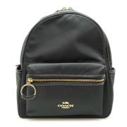 Coach Pre-owned Pre-owned Nylon ryggsckar Black, Dam