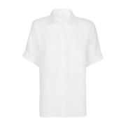 Eleventy Shirts White, Dam