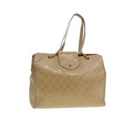 Chanel Vintage Pre-owned Laeder chanel-vskor Beige, Dam