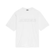 Jacquemus Surrealism Stil T-shirt White, Dam