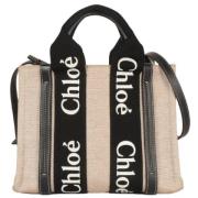 Chloé Pre-owned Pre-owned Canvas handvskor Beige, Dam