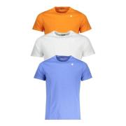 K-Way Kortärmad T-shirt Paket Vit-Grå-Svart Multicolor, Herr