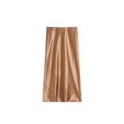 Max Mara Elegant Satinkjol Brown, Dam