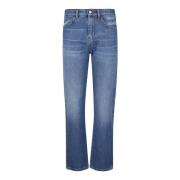 Max Mara Blå Bomulls Jeans Tillverkad i Italien Blue, Dam