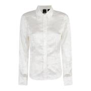 Pinko Satin Krinklad Skjorta White, Dam