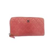 Chanel Vintage Pre-owned Laeder plnbcker Pink, Dam