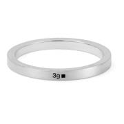 Le Gramme Bandring Tillverkad i Frankrike Gray, Unisex