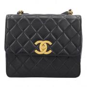 Chanel Vintage Pre-owned Laeder chanel-vskor Black, Dam