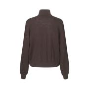 Samsøe Samsøe Mole Color Jersey Top Brown, Dam