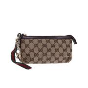 Gucci Vintage Pre-owned Canvas gucci-vskor Beige, Dam