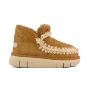 Mou Brun Läder Eskimo Bounce Boot Brown, Dam