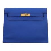 Hermès Vintage Pre-owned Tyg axelremsvskor Blue, Dam