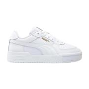 Puma Vita sportiga lädersneakers för kvinnor White, Dam