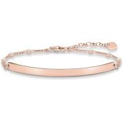 Thomas Sabo Kvinnors Sparkling Love Bridge Armband i Sterling Silver R...