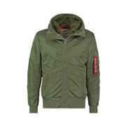 Alpha Industries Huvad Salvia Grön Bomberjacka Green, Herr