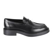 Tod's Svarta Loaferskor med Debossed Logo Black, Herr