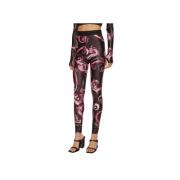 Versace Jeans Couture Chromo Print Lycra Leggings Multicolor, Dam