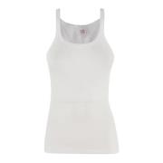 Re/Done Räfflad Tank Top White, Dam