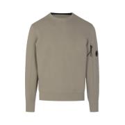 C.p. Company Diagonal Raised Fleece Crew Neck Sweatshirt Green, Herr