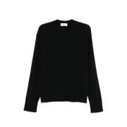 Laneus Rund Hals Ull Jumper - Svart Black, Herr