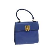 Celine Vintage Pre-owned Laeder handvskor Blue, Dam