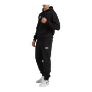 Umbro Herr Hooded Tracksuit Black, Herr