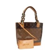 Louis Vuitton Vintage Pre-owned Vinyl totevskor Brown, Dam