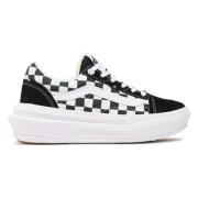 Vans Gamla Skool Overt CC Rutiga Sneakers Black, Dam