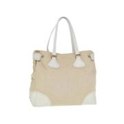 Prada Vintage Pre-owned Canvas totevskor Beige, Dam