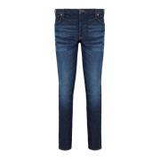 Emporio Armani Slim Fit Denim Fem-Ficka Jeans Blue, Herr