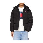 Tommy Jeans Svart Pufferjacka Alaska Stil Black, Herr