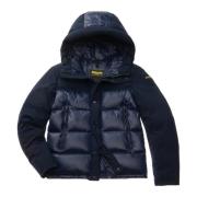 Blauer Nylon Polyester Jacka Blue, Herr