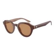 Giorgio Armani Brun Acetat Dam Solglasögon Brown, Dam