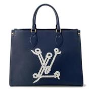 Louis Vuitton Vintage Pre-owned Laeder louis-vuitton-vskor Blue, Dam