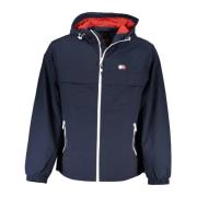 Tommy Hilfiger Blå Huva Sportsjacka med Logotyp Blue, Herr