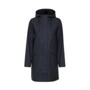 Ichi Huva Parka Jacka Polyester sammansättning Blue, Dam