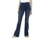 Jacob Cohën Hög Midja Flare Jeans Blue, Dam