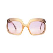 Dior Vintage Pre-owned Plast solglasgon Orange, Dam