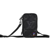 Louis Vuitton Vintage Pre-owned Nylon crossbodyvskor Black, Dam